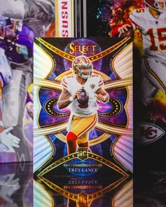 2021 Panini Select Phenomenon #PHE-8 Trey Lance Silver Prizm Rookie - Picture 1 of 2