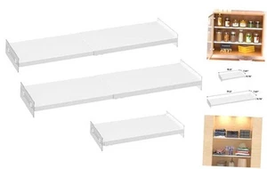 Closet Organizer Shelves Expandable Cabinet Tension Shelving Rack Heavy Duty - Picture 1 of 8