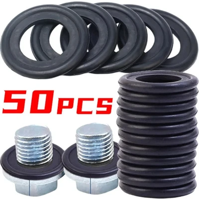 Car Sealing Oil Drain Plug Gasket M12 /M14 Engine Oil Drain Plug Rubber Gaskets - Image 1 of 4