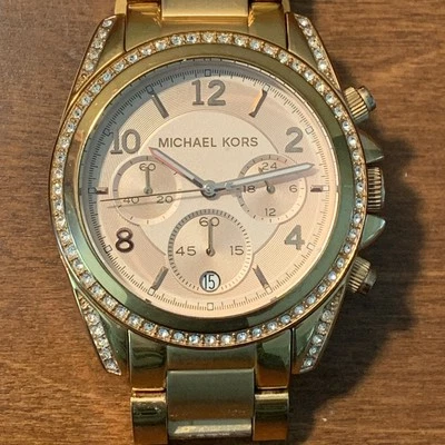 Michael Kors Blair Glitz MK5263 Wrist Watch for Women New Battery - Image 1 of 4