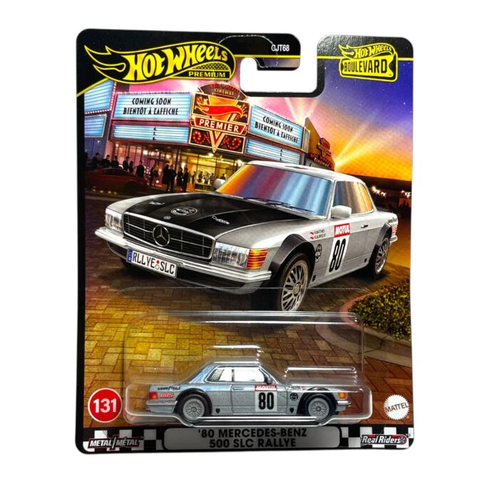 Modellino Auto Hotwheels 1/64 Mercedes Benz 500 SLC #80 Rallye 1980 Silver - Immagine 1 di 1