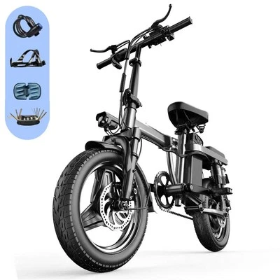 Folding Electric Bikes for Adults 500W 20MPH 32Mlies 48V 15AH Small E-bike - Image 1 of 4