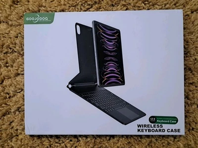 Goojodoq Wireless Keyboard Case For Pad Pro 12.9  ( AI895 Pro)  NEW AND BOXED  - Image 1 of 4