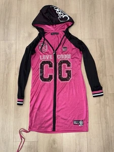 Vintage Y2K Coogi Pink Hooded Dress Woman’s Size XL RARE - Picture 1 of 10