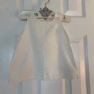 Vintage Baby Kleid Slip Spitzenborte Kleinkind weiß Baumwolle Importe von Hudson Japan - Bild 1 von 12