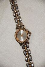 Women's CENERE Wrist Watch Gold Silver Tone Quartz Japan Mvmt Works new batt 