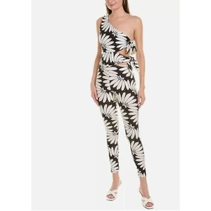 Neu mit Etikett Farm Rio Copacabana One-Shoulder-Overall schwarz weiß Damengröße XS - Bild 1 von 9