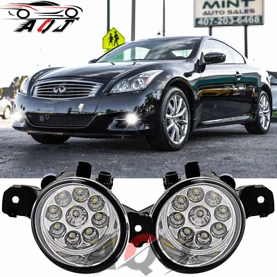 Bumper White Fog Light Lamp For Nissan Rogue Sport 2017-2019 Qashqai 2014-2017 - Изображение 1 из 4