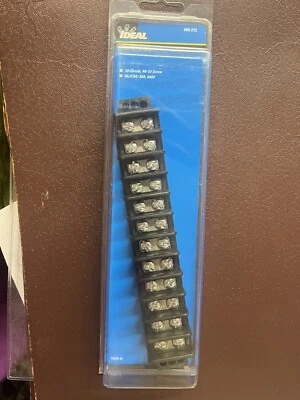 Ideal Terminal Strip 12 Circuit 89-212 Model ITB-12 (30A, 600V, #8-32 Screw) - Image 1 of 2