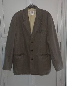  The Territory Ahead Men’s Brown Check Blazer Jacket Large NEW 