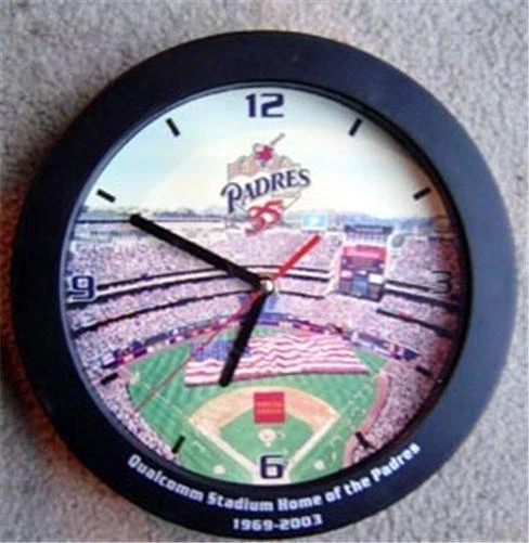 San Diego Padres Baseball Stadium Wall Battery Clock - Image 1 of 1