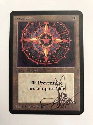 Conservator X (1) Alpha *Signed* - EX/NM *See Scans* 4RCards - Image 1 of 2
