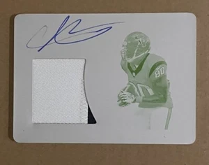 2021 NATIONAL TREASURES PATCH AUTO PLATE 1/1 ANDRE JOHNSON HOUSTON TEXANS JF - Picture 1 of 4