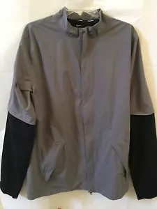 Nike Golf Hypershield Mens MEDIUM LONG Gray Convertible Zip Front Jacket - Picture 1 of 11