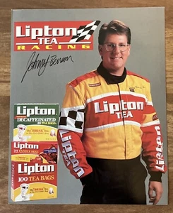 Johnny Benson Autographed 8x10 Lipton Tea Racing NASCAR (Fan Club) - Picture 1 of 2