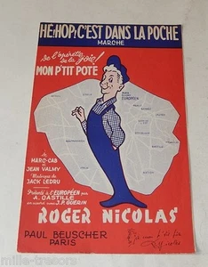Partitur 1954: Hey! Hop! Es ist in der Tasche - Aus der Operette Mein kleiner POTE - Bild 1 von 1