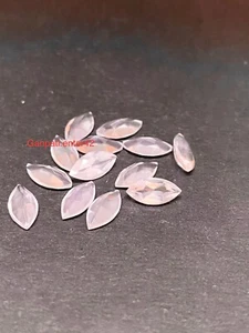Natural Rose Quartz Faceted Marquise Cut 10x5 MM Calibrated Loose Gemstone E - Picture 1 of 7