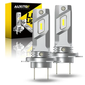 2x H7 22000LM 6500K AUXITO LED Headlight Globes Bulbs White Canbus 600%+Brighter - Picture 1 of 10