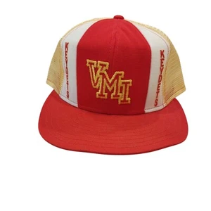 Vintage VMI Keydets Virginia Mesh Lucky Stripes Snapback Vintage Mütze USA Large - Bild 1 von 13