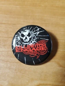 Killswitch Engage Button Pin Metalcore metal band As Daylight Dies skull KSE - Picture 1 of 2