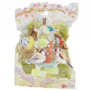 Santoro Pop Up 3D Greeting Swing Card - Garden Birds - Picture 1 of 1