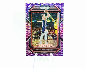 Kristaps Porzingis 2022-23 Prizm Monopoly/50 Purple Money Celtics Wizards - Imagen 1 de 14