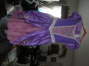 Girls Disney SOFIA The FIRST Layered Pink~Purple Dress/Costume Sz 7~8 w/ Broach - Picture 1 of 4