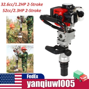 T Pfostenschrauber 2 Takt Motor Schubpfahl gasbetrieben Zaun Presslufthammer 52CC/32,6CC - Bild 1 von 35