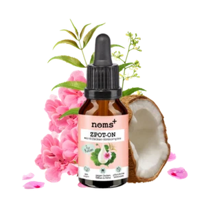 noms+ Zpot-on dla kotów 30ml z niemem, olejem kokosowym, olejem peraniakowym do obrony przed pasożytami - Zdjęcie 1 z 6