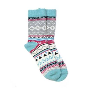 Para mujer Mezcla de Lana Acogedores Invierno Damas Azul Rosa Gris Estilo Nórdico 4-7Reino Unido - Imagen 1 de 2