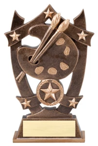 Trofeo de arte de 6,25" personalizado gratis - Imagen 1 de 2