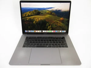 Apple MacBook Pro 15 A1990 2018 i7 2.2GHz 16GB RAM 256GB SSD AMD Radeon Pro 555X - Photo 1/9