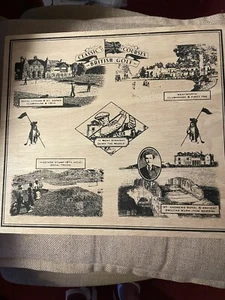 Vintage Classic Courses British Golf Wooden Box - Picture 1 of 3