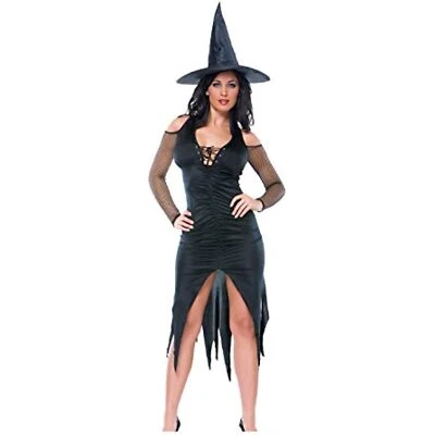 Coquete - Witch Adult Costume - Small/Medium - Black - Halloween - Image 1 of 2