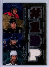2007-08 OPC Premier Rare Remnants Quads Thornton/Nash/Crosby/Ovechkin JERSEY /25
