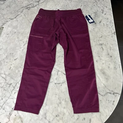 Cherokee Women's Revolution Jogger Scrubs Pants NEW WW011 Wine Size L - Image 1 of 4