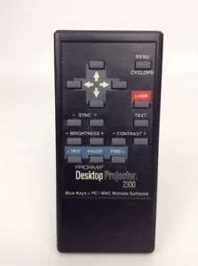 Proyector de escritorio Proxima 2300 repuesto control remoto RC negro - Imagen 1 de 3