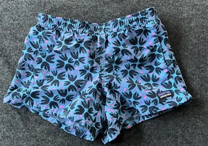 Kids Patagonia Shorts, Girls Size Medium, Blue Pink Pattern - Picture 1 of 5
