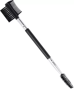 3 Kopf Augenbrauen Wimpernformer Kamm Doppelkopf Pinsel Make-up Pflege Werkzeug - Bild 1 von 11