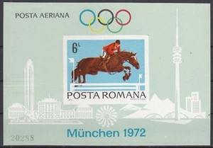 QB24252/ ROMANIA – OLYMPIC – BLOCK MI # 94 MINT MH IMPERF – CV 100 $ - Picture 1 of 2