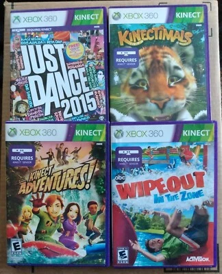 Xbox 360 Kinect Adventures,Kinectimals, Kinect Wipeout, just dance 2015 Tested - Image 1 of 4