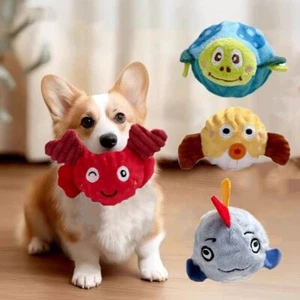 Bite Resistant Pet Plush Sound Balls Dog Chew Toys for Small Large Dogs - Picture 1 of 12
