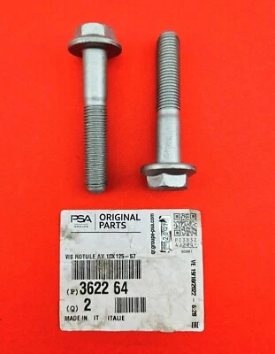2x Originale Peugeot Schrauben Achsschenkel Führungsgelenk M10 x 125 - 362264 - Bild 1 von 4