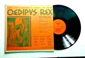 1955  AMHERST COLLEGE DEPT. DRAMATIC ARTS PRESENTS "OEDIPUS REX" SOPHOCLES RARE - Bild 1 von 1
