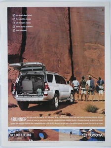 2004 Toyota 4Runner Vintage Base Climbers Originaldruck Werbung 8,5 x 11" - Bild 1 von 10