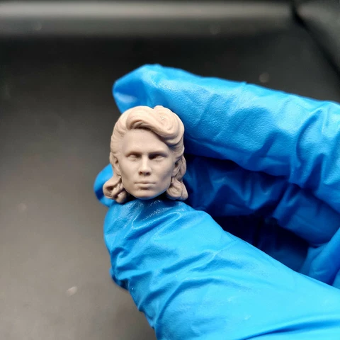 1/12 Scale Captain America Peggy Carter Head Sculpt Unpainted Fit 6" ML Figure Cover