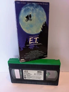 E.T. ET Extra Terrestrial Alien HS 1988 Green & Black Tape Steven Spielberg VHS  - Picture 1 of 3