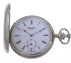 Regent Made in Germany ETA UNITAS 6498-1 Taschenuhr + Kette UVP* 698,00 EUR - Picture 1 of 8