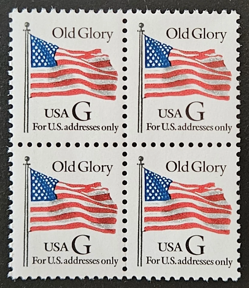 US Scott # 2881 - Black "G"  & Multi - 32¢ - Block of Four Stamps - MNH - Scarce - Image 1 of 1