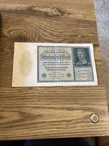 1922 Deutsche 10000 Reichsbanknote AKA der BERÜHMTE VAMPIRSCHEIN - Bild 1 von 5